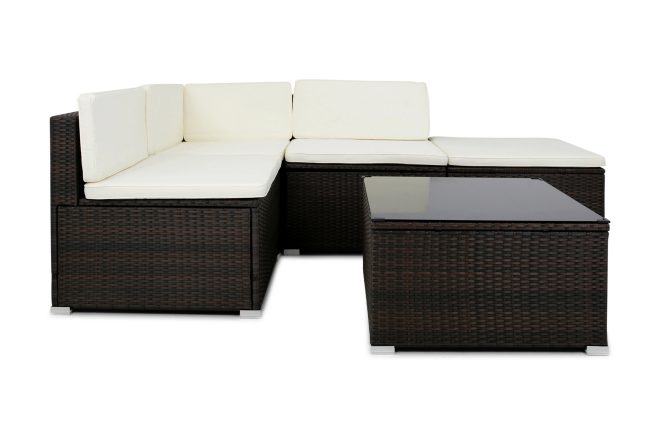 Loungrgrupp fröland 5-sits - brun