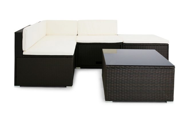 Loungrgrupp fröland 5-sits - brun