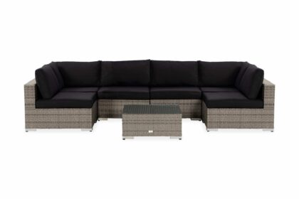 Loungegrupp utomhus bahamas 6-sits - grå