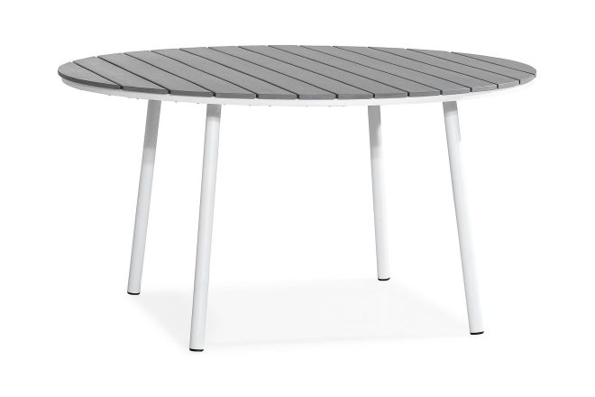 Matbord utomhus tunis 140 cm runt - grå