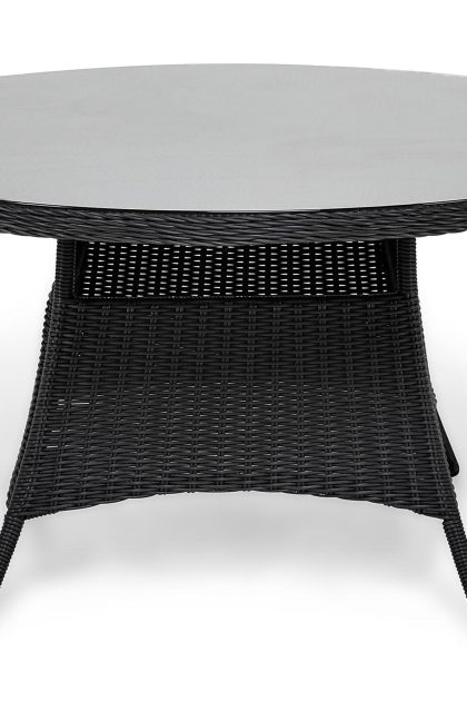 Matbord utomhus marcus 140 cm runt - svart