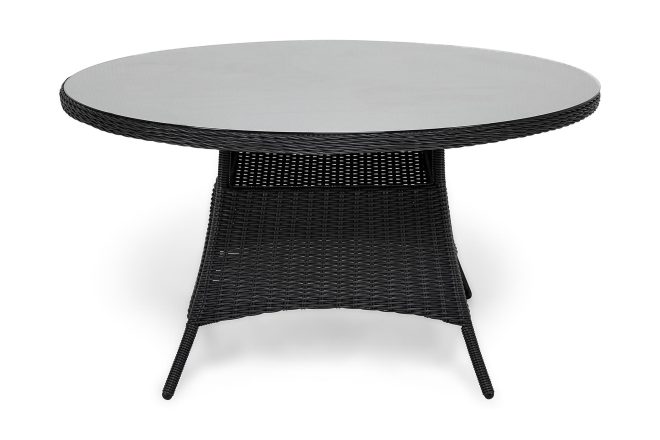 Matbord utomhus marcus 140 cm runt - svart
