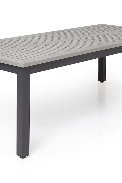Matbord utomhus monaco förlängningsbart 220-280x100 cm - svart/grå
