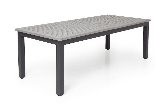 Matbord utomhus monaco förlängningsbart 220-280x100 cm - svart/grå