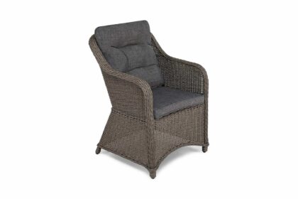 Grå utefåtölj marcus med dyna