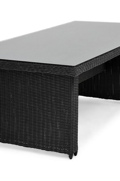 Matbord utomhus marcus 200x100 cm - svart