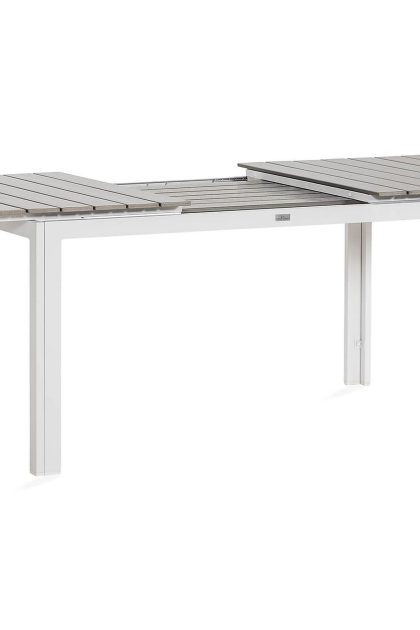Matbord utomhus tunis förlängningsbart 152-200x90 - vit/grå