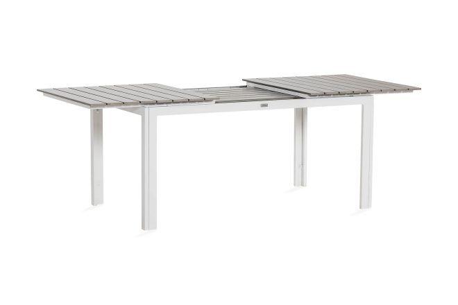 Matbord utomhus tunis förlängningsbart 152-200x90 - vit/grå
