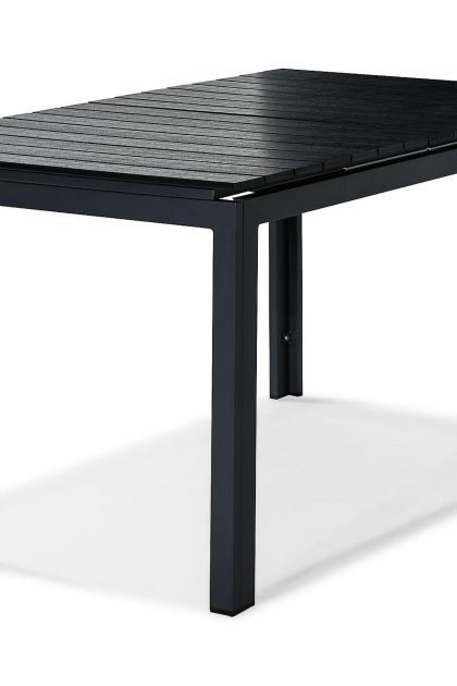 Matbord utomhus tunis förlängningsbart 152-210x90 - svart