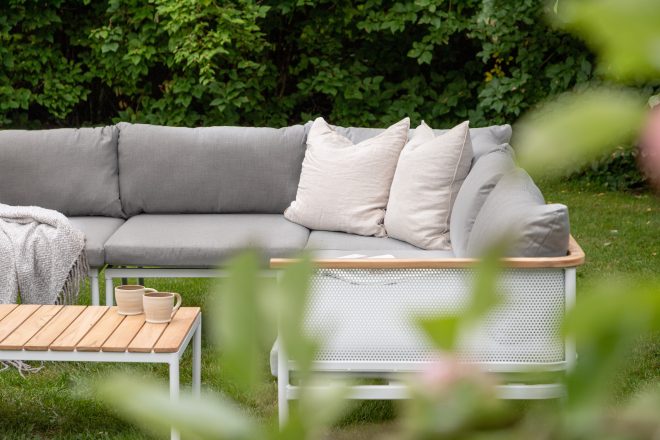 Nettan loungegrupp utomhus - grå/brun