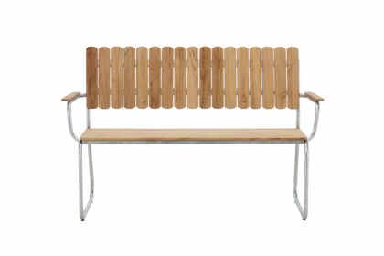 Holmsund bänk utomhus - brun