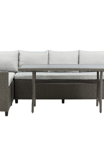 Brentwood loungegrupp utomhus 5-sits - grå