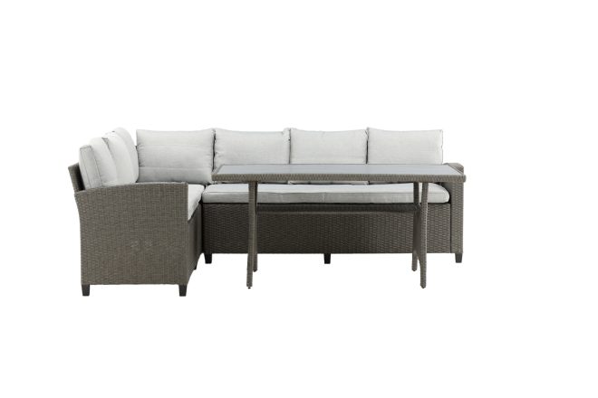 Brentwood loungegrupp utomhus 5-sits - grå
