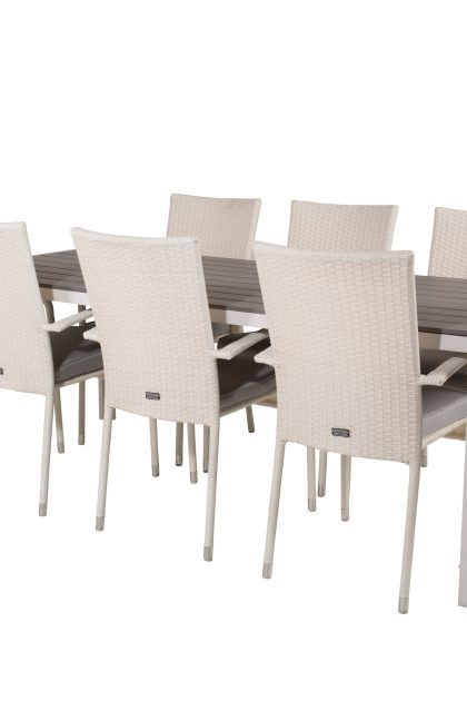 Matgrupp break 205 cm + 6 st anna matstolarar -
