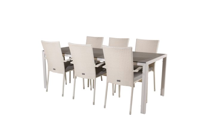 Matgrupp break 205 cm + 6 st anna matstolarar -