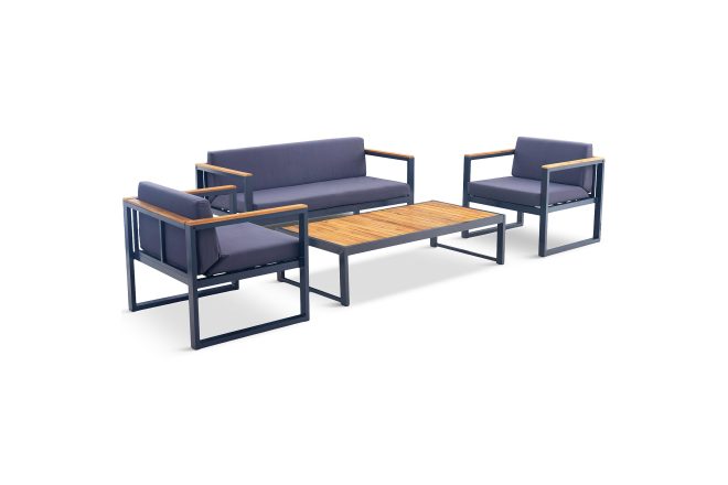 Dalarö loungegroup 4-sits blå - lyfco