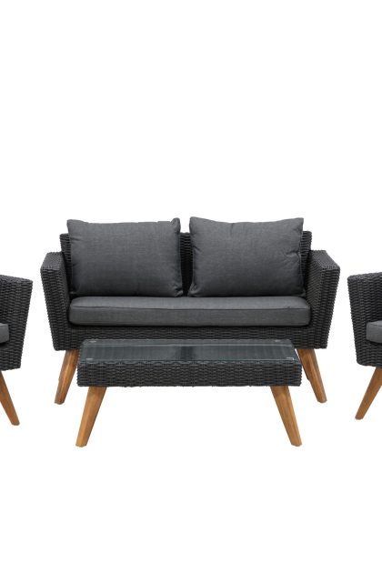 Soffgrupp utomhus karlskrona svart - venture home