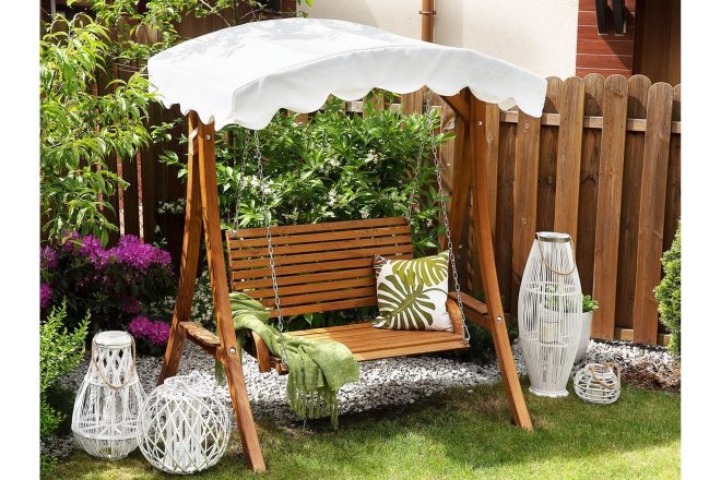 Hängsoffa andria 164 cm - trä|natur
