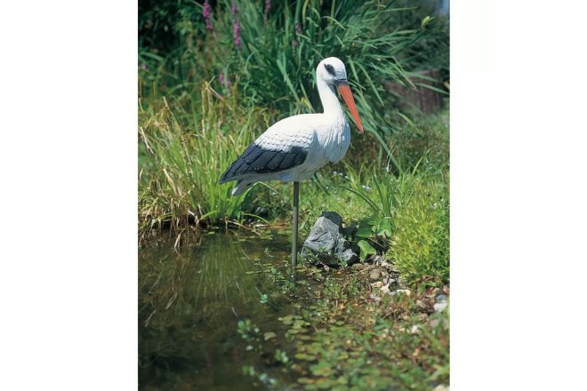 Ubbink djurfigur stork 1382501 - svart