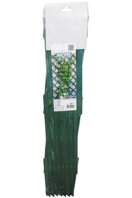 Nature trädgårdsspaljé 50x150 cm trä grön - grön