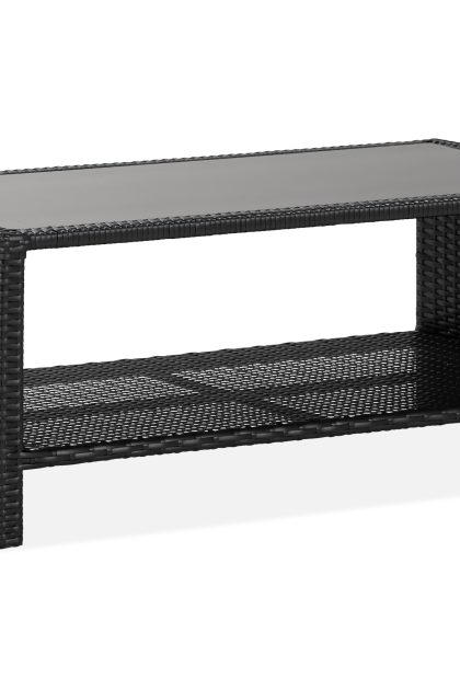 Bord bahamas med hylla 113x58 cm - svart