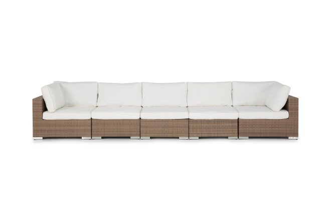 Loungesoffa utomhus utomhus bahamas 5-sits - sand