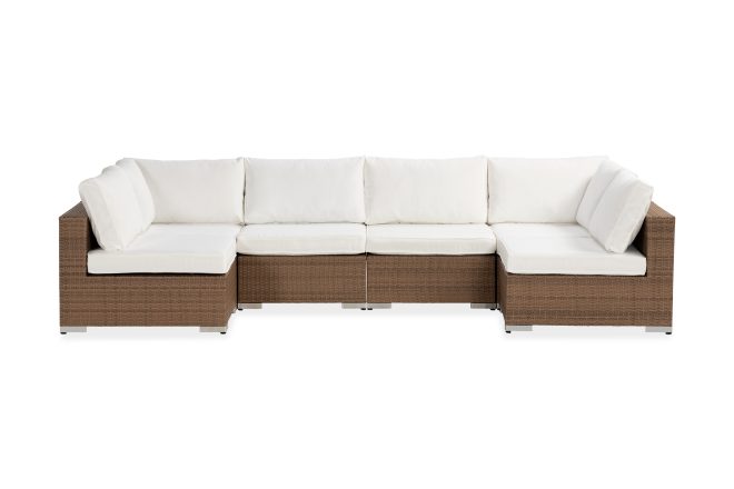Loungesoffa utomhus utomhus bahamas 6-sits - sand