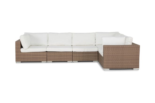 Loungesoffa utomhus utomhus bahamas 5-sits - sand