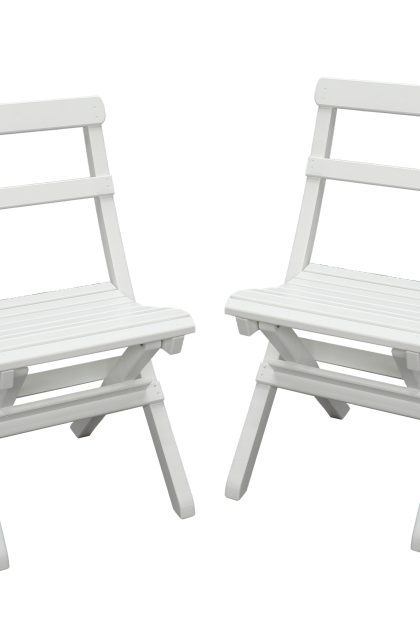 Klappstol utomhus larios - vit