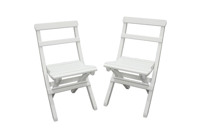 Klappstol utomhus larios - vit