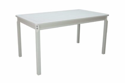 Matbord utomhus olivo fasta 135 cm vit -