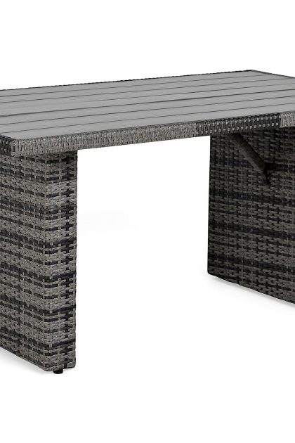 Utebord james 145 cm - grå