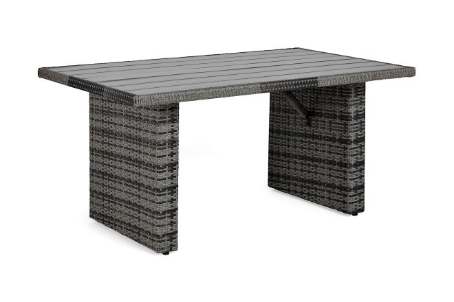 Utebord james 145 cm - grå