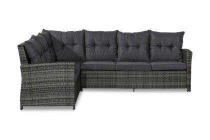 Hörnsoffa utomhus james vänster - grå