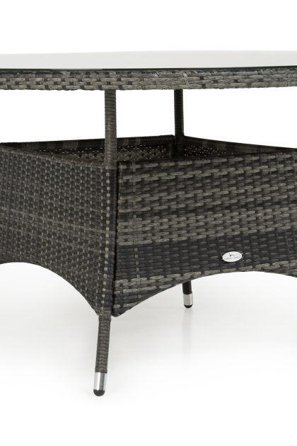 Matbord utomhus thor 140 cm runt - grå