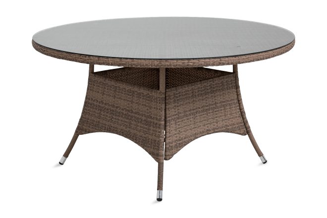 Matbord utomhus thor 140 cm runt - sand