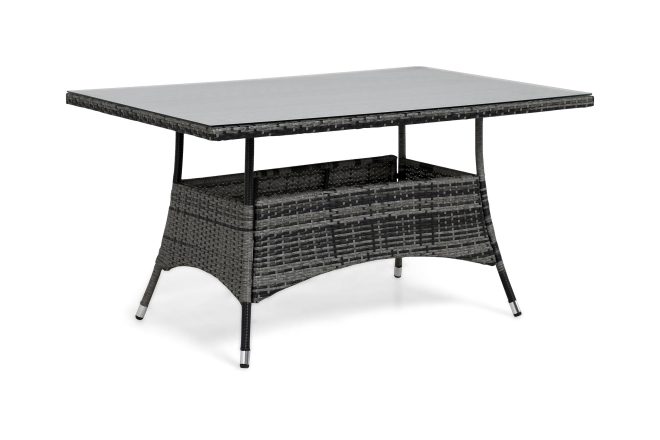 Matbord utomhus thor 140x90 cm - grå/ljusgrå