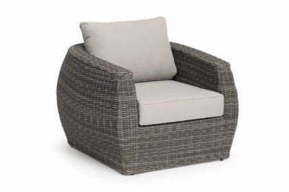 Grå loungefåtölj konstrotting utomhus - tara