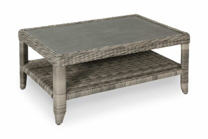 Loungebord dallas 128x75 cm brun - grå|beige