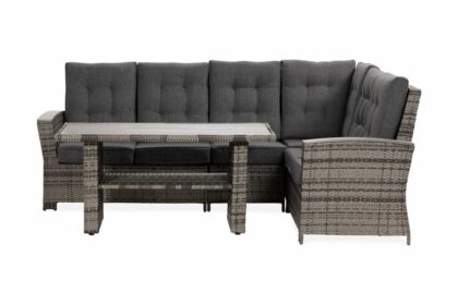 Loungegrupp utomhus james lyx vändbar - grå