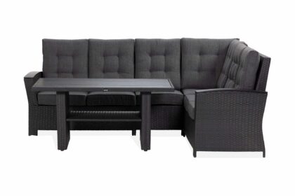 Loungegrupp utomhus james lyx vändbar - svart