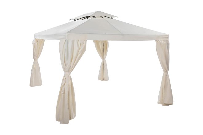 Paviljong bermuda utan väggar 300x400 cm - offwhite