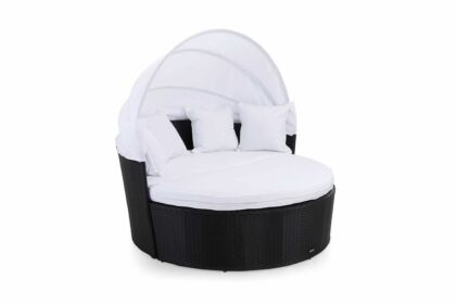 Solsäng svart/vit florens