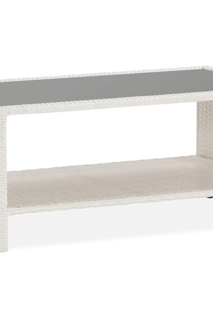 Bord bahamas med hylla 113x58 cm - vit