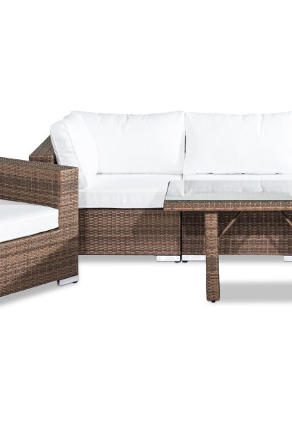 Loungegrupp utomhus bahamas 4-sits - sand bord fåtölj