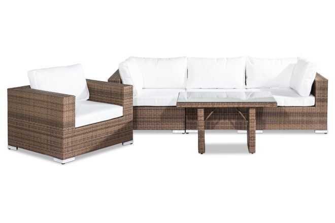 Loungegrupp utomhus bahamas 4-sits - sand bord fåtölj