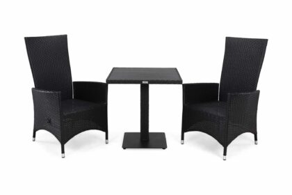 Cafégrupp bahamas 70 + 2 jenny ställbar fåtölj - svart|svart