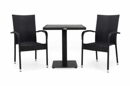 Cafégrupp bahamas 70 + 2 thor light fåtölj - svart|svart