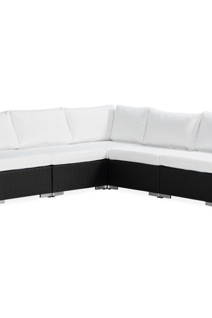 Loungegrupp Utomhus Bahamas 5-sits 2 Avslut - Svart