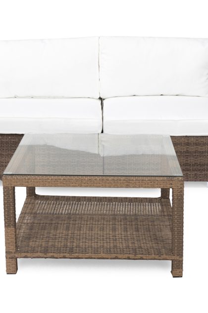Loungegrupp Utomhus Bahamas 2-sits 1 Bord 75x75 - 2 Avslut Sand